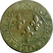 France Double Tournois (Louis XIII French text) DOVBLE.TOVRNOIS 164.. coin reverse France Double Tournois (Louis XIII French text) DOVBLE.TOVRNOIS 164.. coin reverse