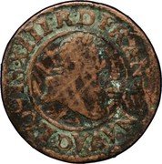 France Double Tournois (Louis XIII Lyon Mint. 8th Type) LOVIS.XIII.R.D.FRAN.ET.NAVA.D. coin obverse