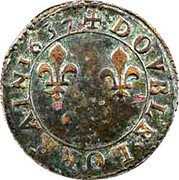 France Dovble Lorrain Louis XIII Stenay Mint. 10th Type 1637  DOVBLE LORRAIN 1637 coin reverse France Dovble Lorrain Louis XIII Stenay Mint. 10th Type 1637  DOVBLE LORRAIN 1637 coin reverse