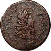 France Double Tournois Louis XIII Stenay Mint. 2nd Type 1635 A Varieties exist LOYS.XIII.R.DE.FRAN.ET.NA.A. coin obverse France Double Tournois Louis XIII Stenay Mint. 2nd Type 1635 A Varieties exist LOYS.XIII.R.DE.FRAN.ET.NA.A. coin obverse