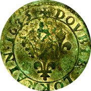 France Double Lorrain Louis XIII Stenay mint. 7th type 1635  Varieties exist DOVBLE.LORRAIN.1635 coin reverse France Double Lorrain Louis XIII Stenay mint. 7th type 1635  Varieties exist DOVBLE.LORRAIN.1635 coin reverse