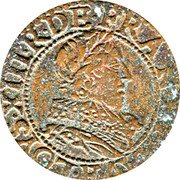 France Double Tournois (Louis XIII Tours Mint. 1st Type) LOYS XIII R DE FRAN ET NAV E coin obverse