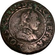France Double Tournois Louis XIII. Type 2 1620 R LOYS.XIII.R.DE.FRAN.ET.N(A)V.R. coin obverse France Double Tournois Louis XIII. Type 2 1620 R LOYS.XIII.R.DE.FRAN.ET.N(A)V.R. coin obverse