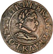 France Double Tournois (Louis XIII Villeneuve. 3rd Type) LOYS.XIII.R.DE.FRAN.ET.NAV(.)R. coin obverse France Double Tournois (Louis XIII Villeneuve. 3rd Type) LOYS.XIII.R.DE.FRAN.ET.NAV(.)R. coin obverse