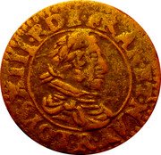 France Double Tournois Louis XIII Villeneuve Mint. 5th Type 1626 R LOYS. XIII. R. DE. FRAN. ET. NAV. R coin obverse