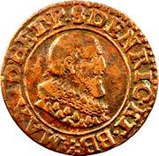 France Double Tournois (Maximilien I 1st type) MAXI.D.BET.P.S.DENRIC.ET.BB coin obverse