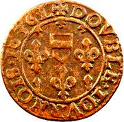 France Double Tournois (Maximilien I 1st type) DOVBLE.TOVRNOIS.1636.L coin reverse