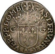 France Quinzain (Gaston 1st type) GAST FR VN REG VSV FR PR DOMB coin obverse