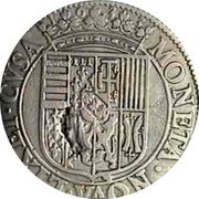France Teston (Henriette of Lorraine hooded bust and shield version) MONETA.NOVA.LIXEI.CVSA coin reverse