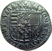 France Teston (Nicolas Francis Exile in Florence) MONETA NOVA FLORENT CVSA 1635 coin reverse