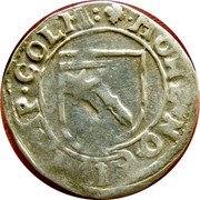 France Triple Kreuzer (Rudolf II. City of Colmar) KM# 10 MONE. NO. CIV. IMP. COLM: coin obverse