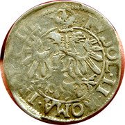 France Triple Kreuzer (Rudolf II. City of Colmar) KM# 10 RVDOL II ROMA IMP P DE 3 coin reverse