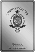 Niue Twenty Dollars (Charles III Mickey & Donald Duck) TWENTY DOLLARS PUBLIC SEAL OF NIUE ATUA NIUE TUKULAGI 2023 DISNEY 100 10 OZ 999 FINE SILVER ©DISNEY coin obverse Niue Twenty Dollars (Charles III Mickey & Donald Duck) TWENTY DOLLARS PUBLIC SEAL OF NIUE ATUA NIUE TUKULAGI 2023 DISNEY 100 10 OZ 999 FINE SILVER ©DISNEY coin obverse