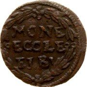 Netherlands 1/2 Duit (Elburg arms) MONE ECCLE ELBV coin obverse Netherlands 1/2 Duit (Elburg arms) MONE ECCLE ELBV coin obverse
