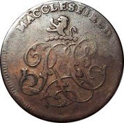 UK Halfpenny Cheshire. Macclesfield. Charles Roe Copper Works ND (1787-1797)  MACCLESFIELD coin reverse UK Halfpenny Cheshire. Macclesfield. Charles Roe Copper Works ND (1787-1797)  MACCLESFIELD coin reverse