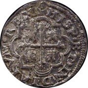 Mexico 1/2 Real Philip V 1730 Mo D KM# R24a HISP ET INDIARVM REX coin reverse Mexico 1/2 Real Philip V 1730 Mo D KM# R24a HISP ET INDIARVM REX coin reverse
