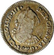 Mexico 1/2 Real Carolus III 1772 Mo FM KM# 69.1 CAROLUS III DEI GRATIA 1772 coin obverse Mexico 1/2 Real Carolus III 1772 Mo FM KM# 69.1 CAROLUS III DEI GRATIA 1772 coin obverse