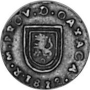 Mexico 1/2 Real Ferdinand VII. Oaxaca 1812 KM# 166 R M PROV D OAXACA 1812 coin reverse Mexico 1/2 Real Ferdinand VII. Oaxaca 1812 KM# 166 R M PROV D OAXACA 1812 coin reverse