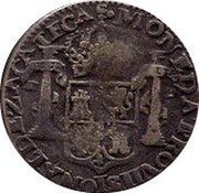 Mexico 1/2 Real Ferdinand VII. Zacatecas 1812 KM# 182 MONEDA PROVISIONAL DE ZACATECAS coin reverse Mexico 1/2 Real Ferdinand VII. Zacatecas 1812 KM# 182 MONEDA PROVISIONAL DE ZACATECAS coin reverse
