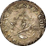Mexico 1/2 Real Insurgent Coin 1812 KM# 210 S.P.CONG.NAT.ETIND.GUV.T. S M coin reverse Mexico 1/2 Real Insurgent Coin 1812 KM# 210 S.P.CONG.NAT.ETIND.GUV.T. S M coin reverse