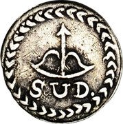 Mexico 1/2 Real Insurgent Coin. Oaxaca 1813 KM# 220.1 SUD coin obverse Mexico 1/2 Real Insurgent Coin. Oaxaca 1813 KM# 220.1 SUD coin obverse