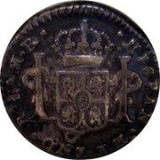 Mexico 1/2 Real Ferdinand VII. Guadalajara 1814 GA MR KM# 74.2 HISPAN ET IND R GA M R coin reverse Mexico 1/2 Real Ferdinand VII. Guadalajara 1814 GA MR KM# 74.2 HISPAN ET IND R GA M R coin reverse