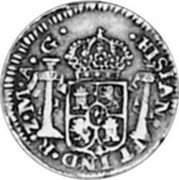Mexico 1/2 Real Ferdinand VII. Zacatecas 1818 AG KM# 73.1 HISPAN ET IND R Z M A G coin reverse Mexico 1/2 Real Ferdinand VII. Zacatecas 1818 AG KM# 73.1 HISPAN ET IND R Z M A G coin reverse
