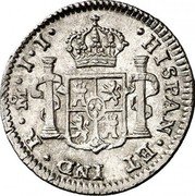 Mexico 1/2 Real Ferdinand VII 1818 JJ KM# 74 HISPAN ET IND R MO J J PLUS VLTRA coin reverse