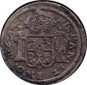 Mexico 1/2 Real Ferdinand VII. Zacatecas 1820 AG KM# 74.3 HISPAN ET IND R Z A G coin reverse Mexico 1/2 Real Ferdinand VII. Zacatecas 1820 AG KM# 74.3 HISPAN ET IND R Z A G coin reverse