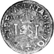 Mexico 1/4 Real San Luis Potosi. Royalist Coinage 1814 KM# A172 LUSTREA CAYUNTAMIENTOÂ V. 1/4 coin reverse Mexico 1/4 Real San Luis Potosi. Royalist Coinage 1814 KM# A172 LUSTREA CAYUNTAMIENTOÂ V. 1/4 coin reverse