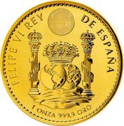 Spain 1,5 Euro Felipe VI Caballo Cartujano 2023 M In set FELIPE VI REY DE ESPAÑA PLUS VLTRA 1 ONZA 999.9 ORO coin obverse Spain 1,5 Euro Felipe VI Caballo Cartujano 2023 M In set FELIPE VI REY DE ESPAÑA PLUS VLTRA 1 ONZA 999.9 ORO coin obverse