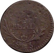 Mexico 1/8 Reales Ferdinand VII. Durango 1815 D KM# 61 EN DURANGO. OCTAVO DE REAL 1815 coin reverse Mexico 1/8 Reales Ferdinand VII. Durango 1815 D KM# 61 EN DURANGO. OCTAVO DE REAL 1815 coin reverse