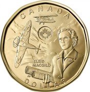 Canada 1 Dollar (Elsie MacGill) CANADA ELSIE MACGILL DOLLAR coin reverse Canada 1 Dollar (Elsie MacGill) CANADA ELSIE MACGILL DOLLAR coin reverse