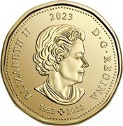 Canada Dollar Elsie MacGill. Colored 2023  BU ELIZABETH II D G REGINA 2023 1952 2022 coin obverse Canada Dollar Elsie MacGill. Colored 2023  BU ELIZABETH II D G REGINA 2023 1952 2022 coin obverse