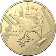 Australia 1 Dollar (The Big Swoop) BIG SWOOP CANBERRA coin reverse Australia 1 Dollar (The Big Swoop) BIG SWOOP CANBERRA coin reverse