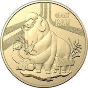Australia 1 Dollar (The Giant Ram) WAGIN GIANT RAM coin reverse Australia 1 Dollar (The Giant Ram) WAGIN GIANT RAM coin reverse