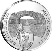 Netherlands 1 Ducat Dutch Castles. Kuinderburcht Bridge 2023 ☤+raven MO.NO.ARG.REG.BELGII. FLEVO coin reverse Netherlands 1 Ducat Dutch Castles. Kuinderburcht Bridge 2023 ☤+raven MO.NO.ARG.REG.BELGII. FLEVO coin reverse