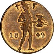Netherlands 1 Ducat (Willem III Trade Coinage Pattern) 18 49 coin obverse Netherlands 1 Ducat (Willem III Trade Coinage Pattern) 18 49 coin obverse