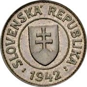 Slovakia 1 Koruna (Trial strike) SLOVENSKÁ REPUBLIKA 1942 coin obverse Slovakia 1 Koruna (Trial strike) SLOVENSKÁ REPUBLIKA 1942 coin obverse