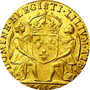 France 1 Louis D'or (Louis XIV) DOMINE ELIGISTI LILIVM TIBI 1656 coin reverse France 1 Louis D'or (Louis XIV) DOMINE ELIGISTI LILIVM TIBI 1656 coin reverse