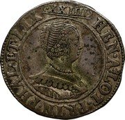 France 1 Teston (Henriette of Lorraine Naked-Head Bust and Alerion Version) HEN. A.LOT.PRIN.PHAL.ET.LIX. XXIIII coin obverse