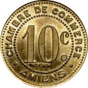 France 10 Centimes (Chambre de commerce - Amiens. Pattern) CHAMBRE DE COMMERCE 10C THEVENON AMIENS coin reverse France 10 Centimes (Chambre de commerce - Amiens. Pattern) CHAMBRE DE COMMERCE 10C THEVENON AMIENS coin reverse
