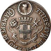 France 10 Centimes (Chambre de Commerce. Marseille. Pattern) A A GALLIA 1916 MASSILIA CIVITAS CHAMBRE DE COMMERCE DE MARSEILLE coin obverse France 10 Centimes (Chambre de Commerce. Marseille. Pattern) A A GALLIA 1916 MASSILIA CIVITAS CHAMBRE DE COMMERCE DE MARSEILLE coin obverse