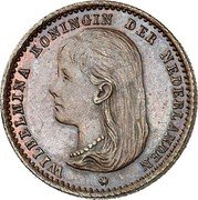 Netherlands 10 Cents (Wilhelmina Pattern) WILHELMINA KONINGIN DER NEDERLANDEN coin obverse Netherlands 10 Cents (Wilhelmina Pattern) WILHELMINA KONINGIN DER NEDERLANDEN coin obverse