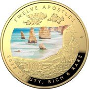 Australia 100 Dollars Twelve Apostles. Domed 2023 Proof TWELVE APOSTLES $100 AS 2023 BEAUTY, RICH & RARE coin reverse Australia 100 Dollars Twelve Apostles. Domed 2023 Proof TWELVE APOSTLES $100 AS 2023 BEAUTY, RICH & RARE coin reverse
