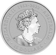 Australia 15 Dollars Australian Koala 2023 P JC ELIZABETH II 1952 - 2022 AUSTRALIA 15 DOLLARS coin obverse Australia 15 Dollars Australian Koala 2023 P JC ELIZABETH II 1952 - 2022 AUSTRALIA 15 DOLLARS coin obverse
