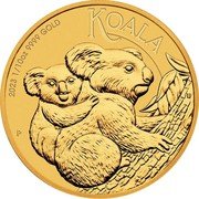 Australia 15 Dollars Australian Koala 2023 P IJ P KOALA 2023 1/10 OZ 9999 GOLD coin reverse Australia 15 Dollars Australian Koala 2023 P IJ P KOALA 2023 1/10 OZ 9999 GOLD coin reverse
