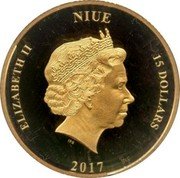 Niue 15 Dollars (Finland 100th Anniversary) ELIZABETH II NIUE 15 DOLLARS IRB 2017 coin obverse Niue 15 Dollars (Finland 100th Anniversary) ELIZABETH II NIUE 15 DOLLARS IRB 2017 coin obverse