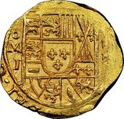 Mexico 2 Escudos Philip V 1714 Mo J KM# 53.2 PHILIPPVS V DEI G 1717 MO J II coin obverse Mexico 2 Escudos Philip V 1714 Mo J KM# 53.2 PHILIPPVS V DEI G 1717 MO J II coin obverse