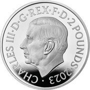 UK 2 Pounds Star wars 2023 Proof CHARLES III D G REX F D 2 POUNDS 2023 MJ coin obverse